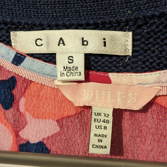 Cabi Knit Duchess Cardigan Blue Flecked Sweater size small like new condition - Picture 14 of 16